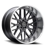 New 22X10.5 Corsart Kingpin Matte Gunmetal Diamond Cut Lip 5X127 ET0 Wheel. Price: $838.00.
