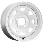 Allied 80W Spoke Trailer 16X6 8X6.5" +0MM White Wheel Rim 16" Inch New. Price: $109.99.