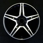 Rear Oem Mercedes-benz Machined Black S550 S600 S450 Rim 19" 2010-2012 85118 Used. Price: $236.78.
