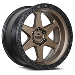 Lock Off-road Olympus 18X9 5X127 ET-12 Desert Bronze/ Black Ring (qty 1) New. Price: $324.00.