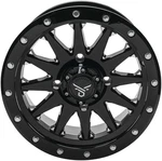 Quadboss Wagon Wheel - 14X7 5+2 4/137 Gloss Black/milled Atv/utv New. Price: $197.99.
