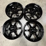 Used 17X7.5 Vors LT61 5X114.3 35 73.1 All Black Wheels SET-4. Price: $399.00.
