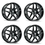 Set 17" Touren TR79 17X8 Gloss Black 5X4.25 Wheels 35MM Rims For Dodge New. Price: $959.96.