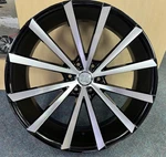 22" U2-77 Wheel 22X9.5 +30 6X139.7 C.b 78.1 Black Machined Rim Last New. Price: $1999.99.