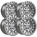 (set Of 4) Dropstar Trail Series 603MS 20X9 8X180 +0MM Silver Wheels Rims New. Price: $1392.00.