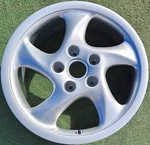 Factory Porsche 911 Hollow Spoke Wheel Oem Turbo Twist 18 Rear 99336214001 67228 Remanufactured. Price: $1499.00.
