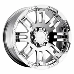 18" Vision 375 Warrior Chrome 18X8.5 Wheel 8X6.5 (8X165.1) 18MM Rim New. Price: $349.60.