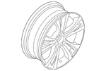 Genuine Bmw Wheel Alloy 36-11-6-796-211 New. Price: $436.50.
