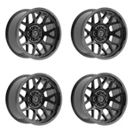 Set 4 17" Fittipaldi Wheels FA17B 17X8.5 Gloss Black 5X5.5 00MM Truck Rims New. Price: $864.00.