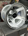 15X10 Ford Wheels Silver Finish W/ Center Cap Emblem 5X139 5X5.5 Pattern New. Price: $1500.00.