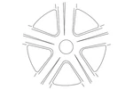 Genuine Volkswagen Wheel Alloy 561-601-025-S-8Z8 New. Price: $415.64.