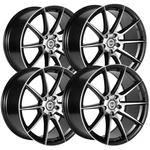 Staggered-curva CFF72 19X8.5,19X9.5 5X4.5" 35MM Black/machined Wheels Rims New. Price: $1230.00.