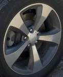 2019 Cherokee Oe Wheel 18X7 5 Spoke Polished Face W/ Gray Opt Wpr Jeep Used. Price: $129.32.