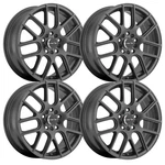 (SET-4) Vision 426H Cross 15X6.5 5X100 38MM Gunmetal Wheels Rims Inch New. Price: $452.00.