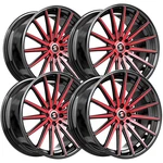 (set Of 4) SPEC-1 SP-69 19X8.5 5X100/5X4.5" +38MM Black/red Wheels Rims 19" Inch New. Price: $714.96.