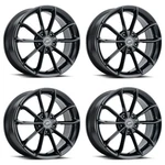 Set 18" Platinum 457BK Revelation 18X8 Wheels 5X110 35MM Rims New. Price: $1000.00.