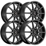 (set Of 4) Focal 428 F04 15X6.5 4X100/4X108 +38MM Satin Black Wheels Rims New. Price: $687.96.