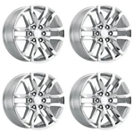 Set 20" Performance Replicas PR196 20X9 6X5.5 Chrome Wheels 24MM Rims New. Price: $2232.00.