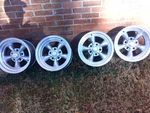 Set Of Four American Racing Torq Thrust Wheels Rims Staggered 15" 5X5 Used. Price: $850.00.