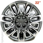 1 Single Gmc Sierra Yukon Denali Ultimate 22 Oem Charcoal Machined Wheel Rim New. Price: $350.00.