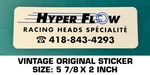 Hyper Flow Racing Heads Specialite - Vintage Original Decal Sticker Engines Used. Price: $6.51.