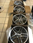 New 22X9 22X10.5 Set (4) Of Blaque Diamond BD-17 Wheels Silver W/ Machine Face. Price: $1995.00.