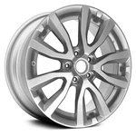 For Nissan Rogue 17-20 5 V-spoke Painted Silver 17X7 Alloy Factory Wheel Replica New. Price: $236.73.