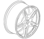 Genuine Gm 19X8.5 Aluminum Front Wheel 84785085 New. Price: $622.22.