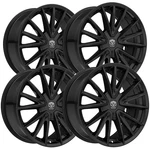 (set Of 4) Edge Street 353B 18X8 5X4.5"/5X120 +40MM Gloss Black Wheels Rims New. Price: $856.00.