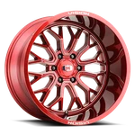 New 20X9 Vision 402 Riot Red Tint Milled Spoke 6X139.7 6X5.5 ET12 Wheels Rims. Price: $1368.76.
