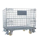 5" Nylon Wheel Collapsible Wire Container 48"X36"X40" Load 3500LB New. Price: $269.99.