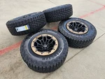 18" Dodge Ram 1500 Trx Beadlock Oem Bronze Rho Wheels Rims 2735 Tires 35" New. Price: $5129.10.