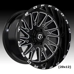 5/TIS Gloss Black Milled 20X12 5X4.5 5X5 -44MM (547BM-2120544) New. Price: $2590.00.