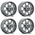 Set 14" Vision 415 Bomb Gunmetal 14X7 Wheels 4X110 2.5MM Rims New. Price: $401.58.