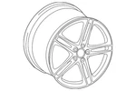 Genuine Audi Wheel 420-601-025-AF New. Price: $1455.68.