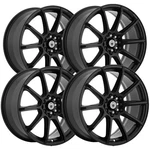 (set Of 4) Konig Control 15X6.5 5X100/5X4.5" +40MM Matte Black Wheels Rims New. Price: $709.96.
