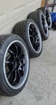 Advan Rs-d (black) 18X8 +40 / 18X9 +45 (5X114.3) Set Of Used. Price: $1400.00.