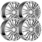 (set Of 4) Replica RP36 V 24X10 6X5.5" +28MM Chrome Wheels Rims 24" Inch New. Price: $2317.96.