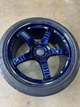 Rays Gram Lights 57CR 19X9.5 +25 5X112 Eternal Blue Pearl Wheel Used. Price: $1499.00.
