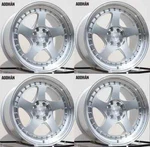 16" Aodhan AH01 Wheels 16X8 4X100 / 4X114.3 +15 Silver Machined Rims Set 73.1 New. Price: $699.00.