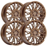 (set Of 4) Rock Forged FF33 18X8 5X100/5X4.5" +38MM Bronze Wheels Rims 18" Inch New. Price: $851.96.