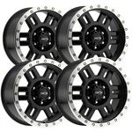 (set Of 4) Vision 398 Manx 18X9 8X6.5" +12MM Gloss Black Wheels Rims 18" Inch New. Price: $1072.96.