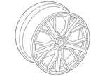 Genuine Audi Wheel Alloy 4M0-601-025-DN New. Price: $1663.13.