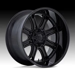 4/FUEL Darkstar Matte Black 24X12 8X6.5 -44MM (FC853MB24128044N) New. Price: $3232.00.
