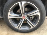 2017-2021 Jaguar F-pace 20X8.5 Silver Alloy Fluted Spoke Wheel Rim 957421 Used. Price: $205.00.