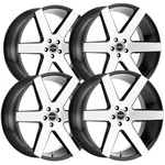 (set Of 4) Strada S60 Coda 20X8.5 5X108 +35MM Black/machined Wheels Rims New. Price: $988.00.