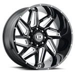 New 24X12 Vision 361 Spyder Black Milled 8X165.1 8X6.5 ET-51 Wheels Rims. Price: $2260.44.