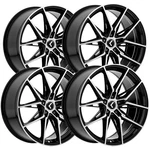 (set Of 4) Kraze KR196 Evolve 19X8.5 5X112 +40MM Black/machined Wheels Rims New. Price: $1187.96.
