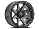 Icon Rebound 18X9 6X5.5 0MM Offset 5IN Bs 106.1MM Bore Titanium Wheel New. Price: $325.69.