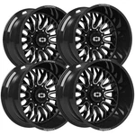 (set Of 4) Vision 402 Riot 18X9 8X6.5" +12MM Black/machined Wheels Rims 18" Inch New. Price: $1129.48.